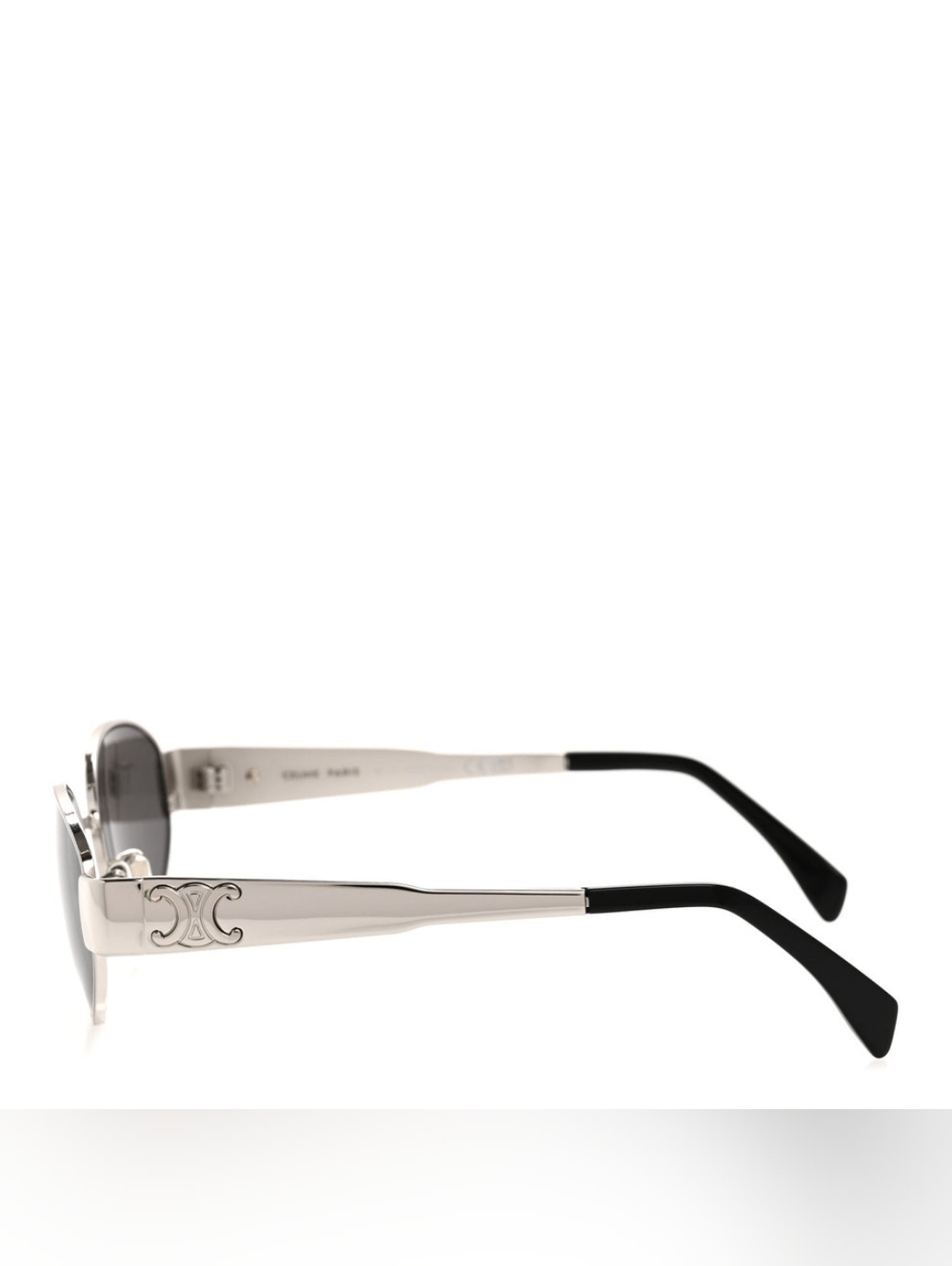 Brand NEW!! Celine CL40235U 16A Triomphe Metal Sunglasses Silver Frame Grey Lens - Picture 5 of 16